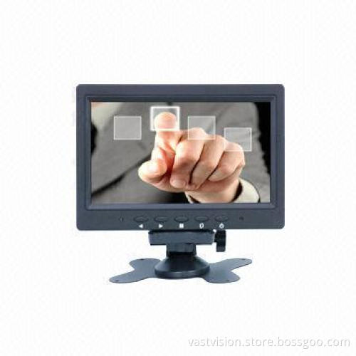 7-inch 4-wire Touch Monitor, VGA Input, 800 x 480-pixel and 16:9 Ratio
